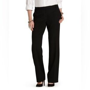 NWT Calvin Klein The Madison Regular Length Straight Leg Pants Black Size 6 $79